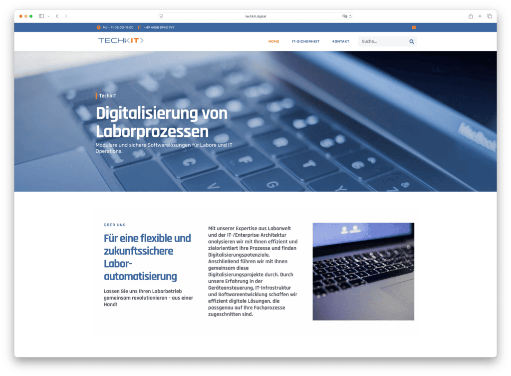 Digitization and automation of laboratory processes